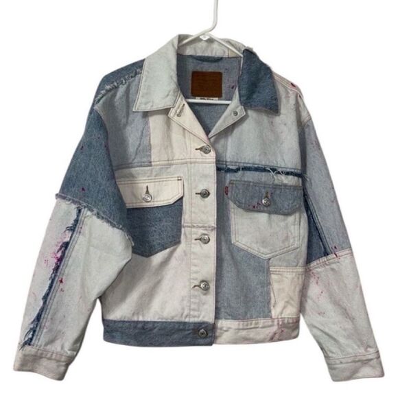 Levi's Light Blue Denim Oversized Jacket(Size XS) - Picture 2 of 13